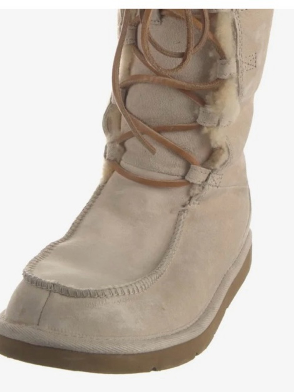 UGG Uptown II Tall Lace-Up Tan Winter Boot - Beige